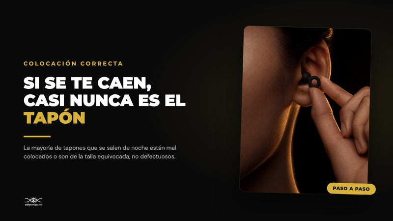 Cómo Poner Tapones de Oído (y Que No se te Caigan de Noche)