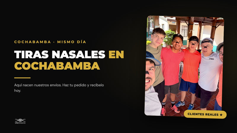 Tiras nasales en Cochabamba — clientes reales, entrega mismo día