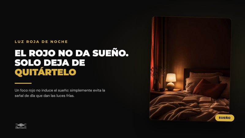 Luz Roja para Dormir: Focos, Lámparas y Lentes Rojos