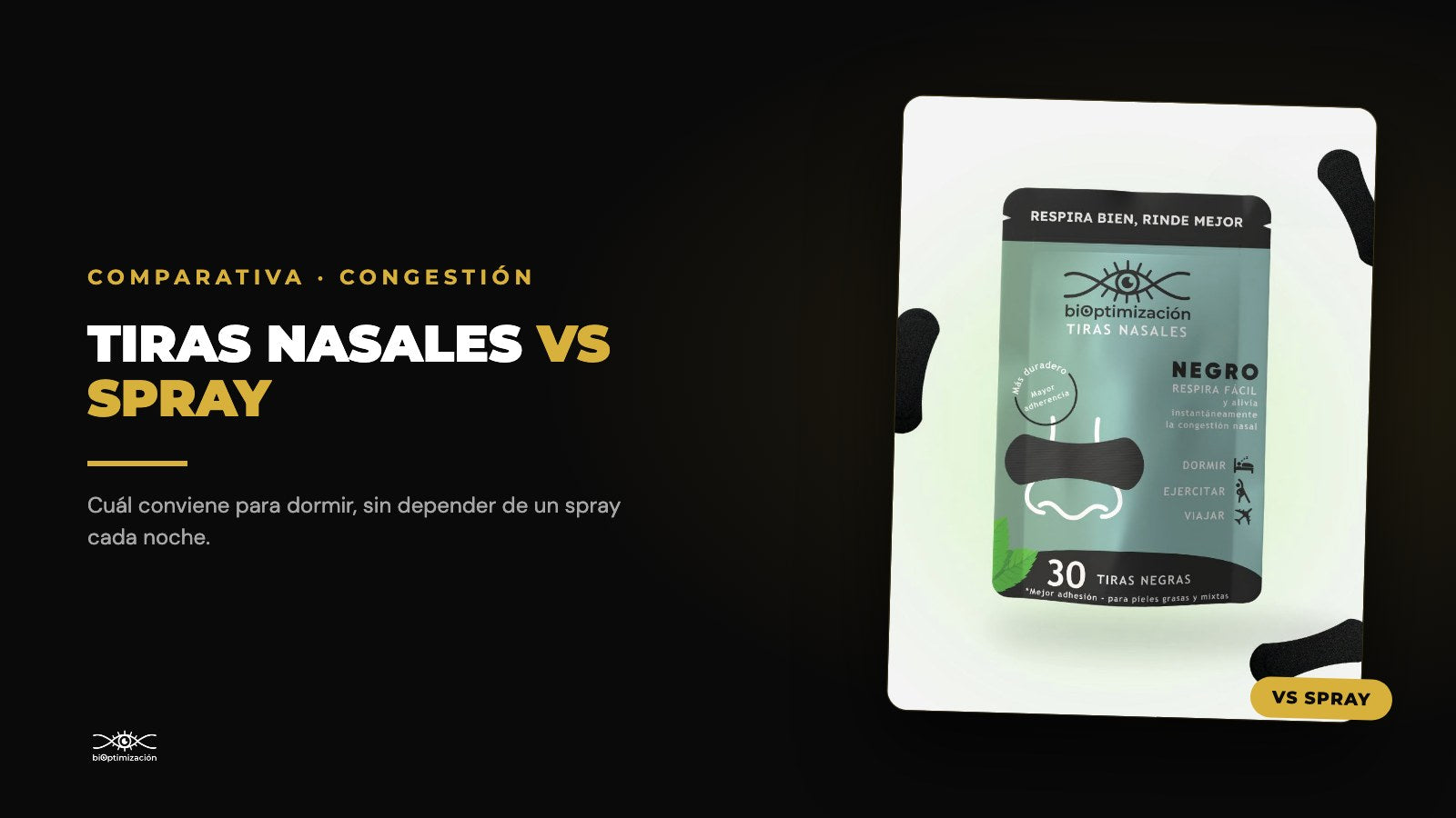 Tiras nasales vs spray descongestionante para dormir