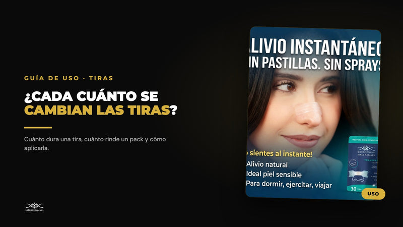 ¿Cada cuánto se cambian las tiras nasales? Guía de uso