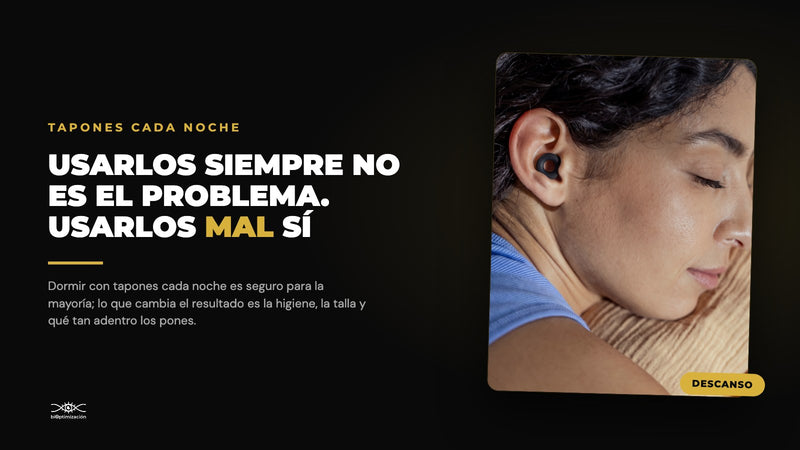 ¿Es Malo Dormir con Tapones Todas las Noches? Lo que Importa