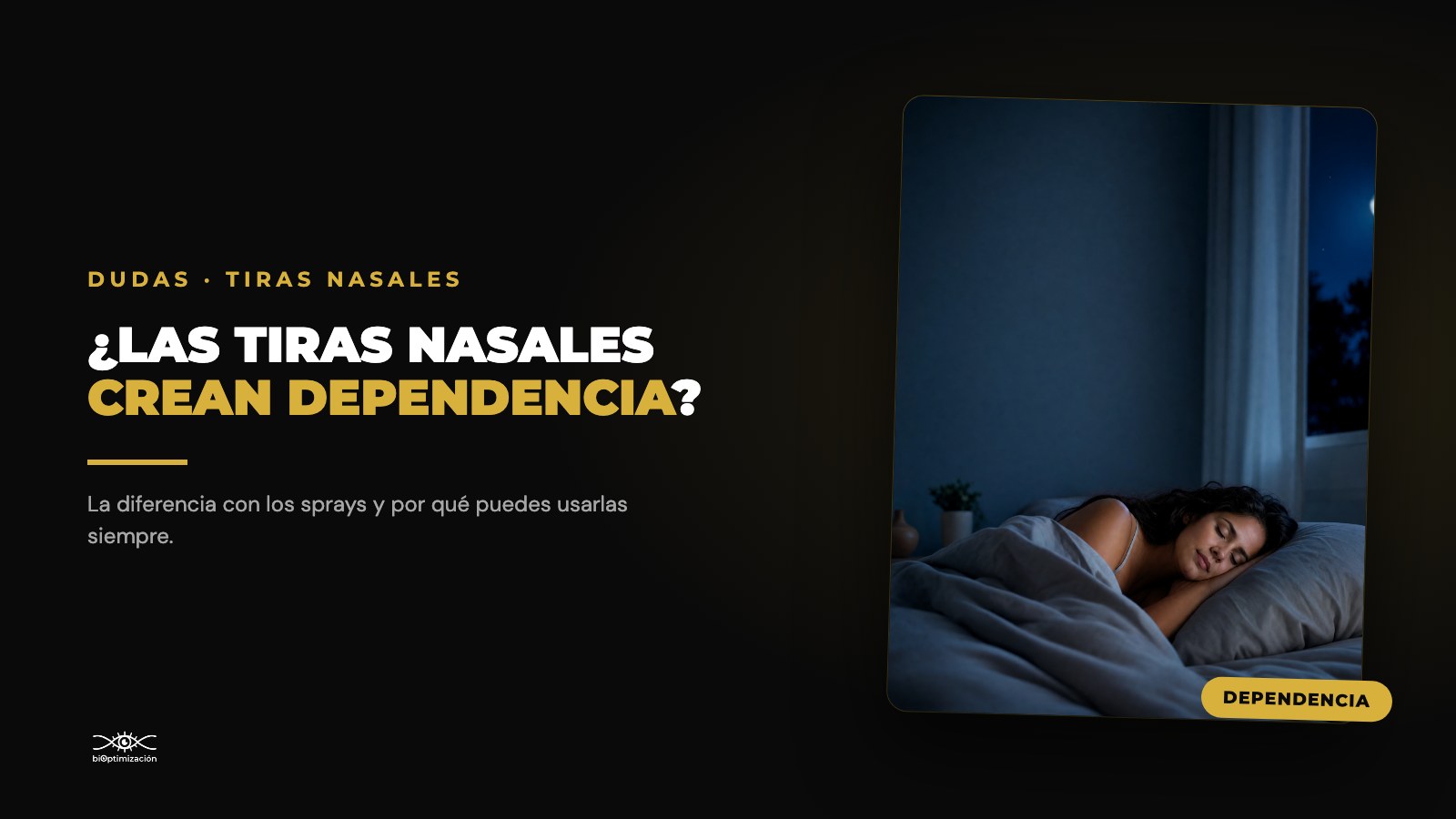¿Las tiras nasales crean dependencia? ¿Puedo usarlas siempre?