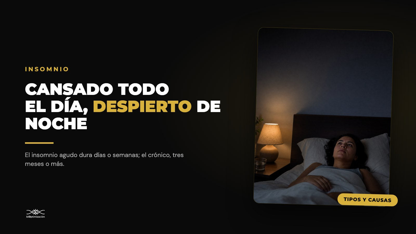 Insomnio: Tipos, Causas y Cuándo Deberías Preocuparte