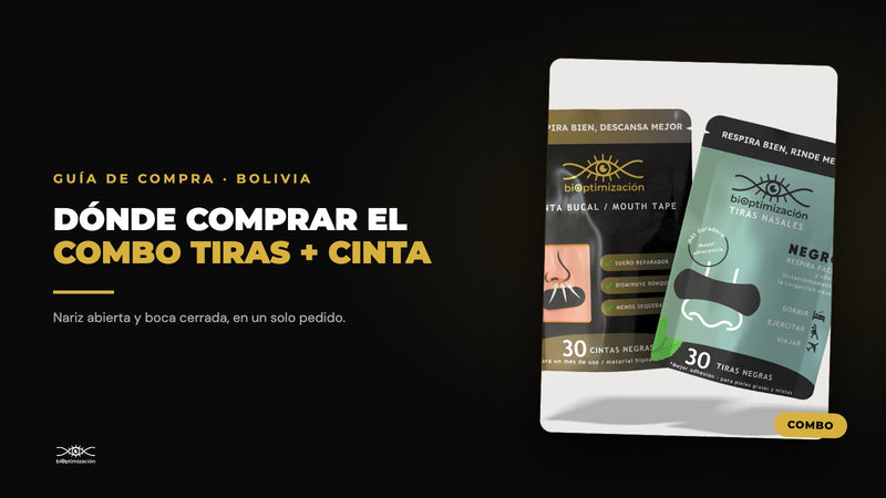 Dónde comprar el combo tiras + cinta bucal en Bolivia