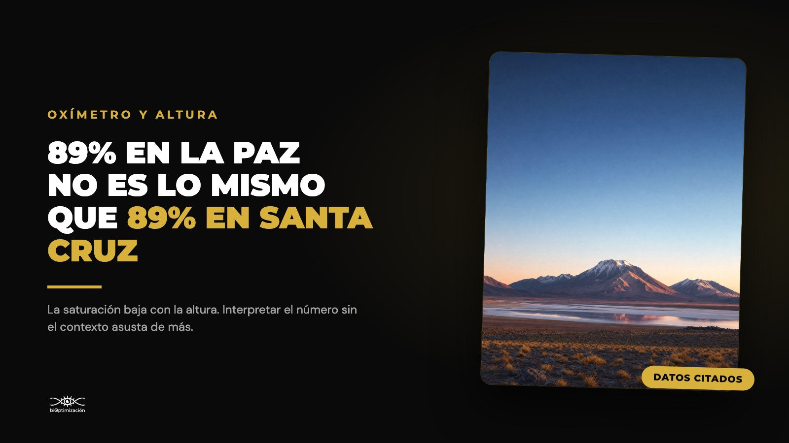 Saturación de Oxígeno en la Altura: Qué Números se Ven en Bolivia