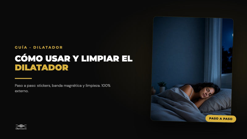 ¿Cómo se usa y se limpia el dilatador nasal magnético? Paso a paso