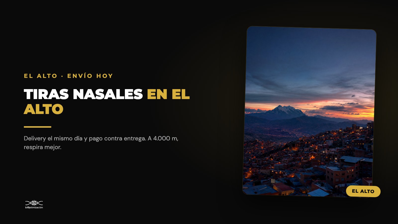 Tiras nasales en El Alto: envío a domicilio y pago contra entrega