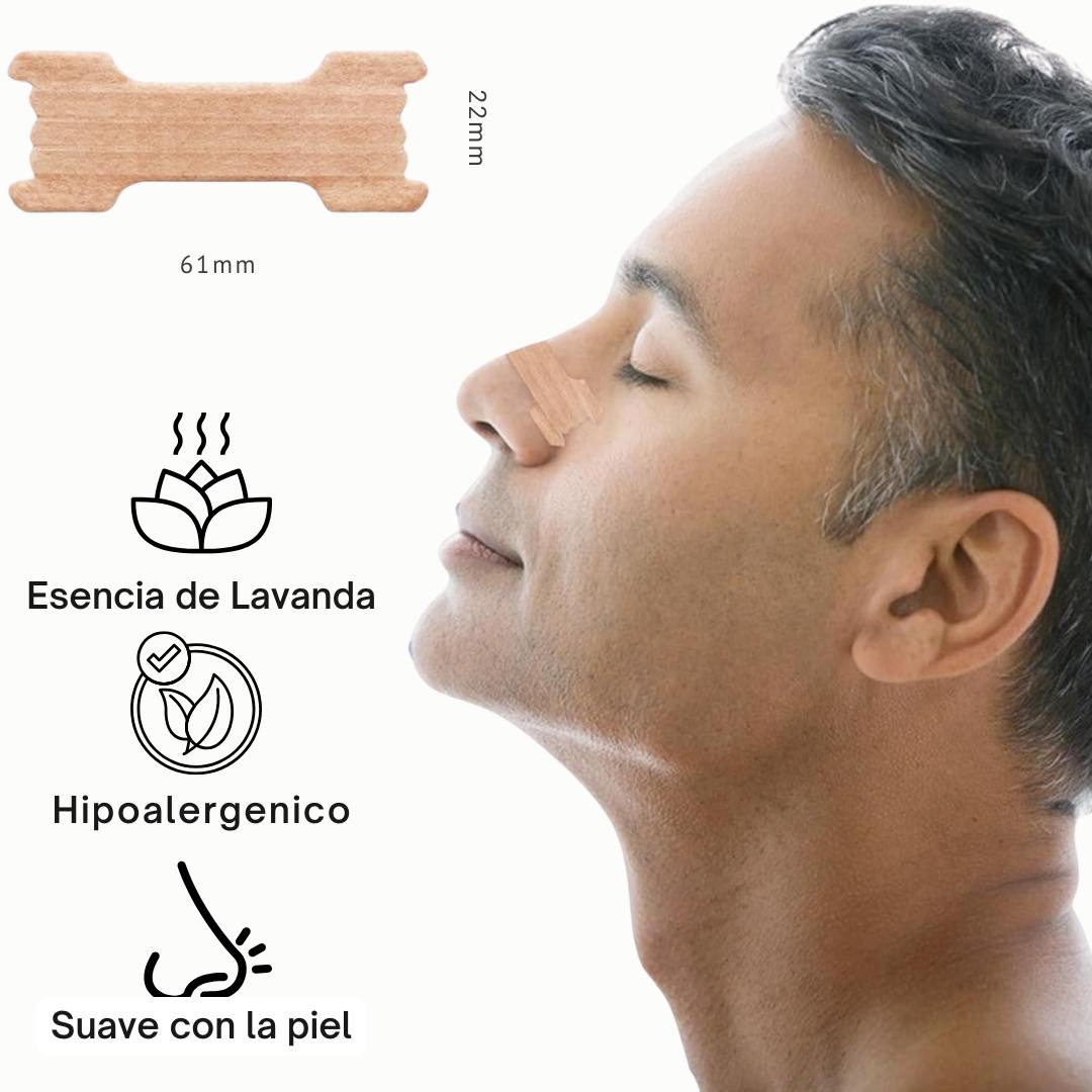 Tiras Nasales biOptimización - Variante Color Piel/Lavanda - Tamaño 61x22mm - Esencia de lavanda, hipoalergénico, suave con la piel