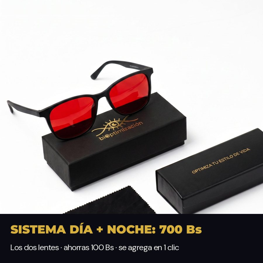 Packaging premium de Alpha + Sueño con la oferta Sistema Día + Noche: los dos lentes por 700 Bs, ahorras 100